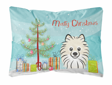 Pomeranian - Christmas Tree Decorative Pillow