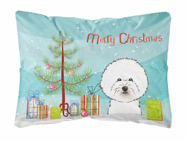 Bichon Frise - Christmas Tree Decorative Pillow