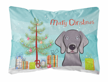 Weimaraner - Christmas Tree Decorative Pillow