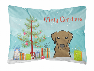 Labrador Retriever - Chocolate - Christmas Tree Decorative Pillow