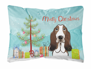 Basset Hound - Christmas Tree Decorative Pillow