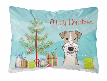 Wire Fox Terrier - Christmas Tree Decorative Pillow