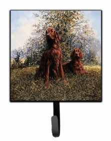 Irish Setters - Red by Michael Herring Leash or Key Holder