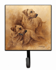 Labrador Retrievers - Yellow by Michael Herring Leash or Key Holder