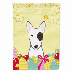 Bull Terrier Easter Egg Hunt House Flag
