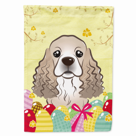 Cocker Spaniel Easter Egg Hunt House Flag
