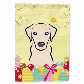 Labrador Retriever - Yellow - Easter Egg Hunt House Flag