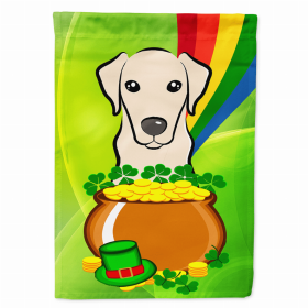 Labrador Retriever - Yellow - St. Patrick's Day House Flag