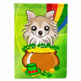 Chihuahua St. Patrick's Day House Flag