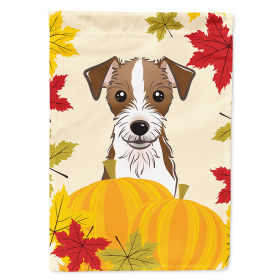 Jack Russell Terrier - Wirehair - Thanksgiving Day House Flag
