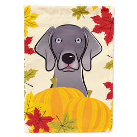 Weimaraner Thanksgiving Day House Flag
