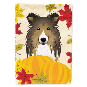 Sheltie/Shetland Sheepdog Thanksgiving Day House Flag