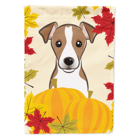 Jack Russell Terrier Thanksgiving Day House Flag
