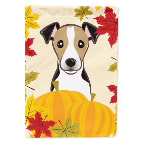 Jack Russell Terrier - Tricolor - Thanksgiving Day House Flag