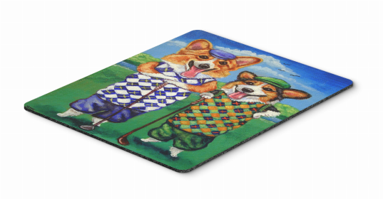 Corgi - Golfers Mouse Pad