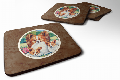 Papillon A Momma's Love Art Foam Coaster
