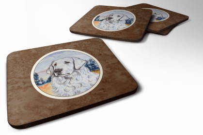 Kuvasz Art Foam Coaster
