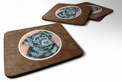 Labrador Retriever - Black 1 - Art Foam Coaster