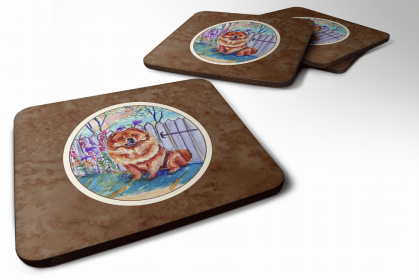 Chow Chow 2 Art Foam Coaster