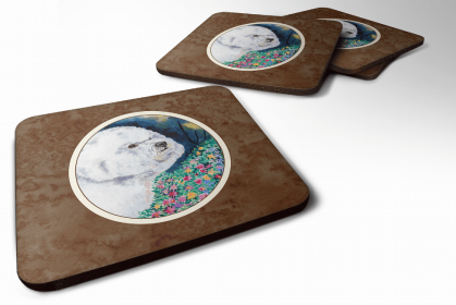 Bichon Frise 1 Art Foam Coaster