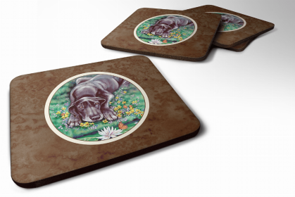 Great Dane - Blue - Art Foam Coaster