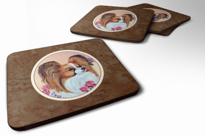 Papillon 4 Art Foam Coaster