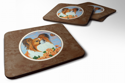 Papillon 6 Art Foam Coaster