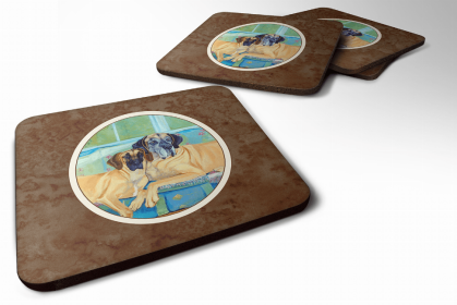 Great Dane 6 Art Foam Coaster