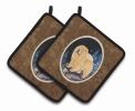 Chow Chow 1 Starry Night Pair of Potholders