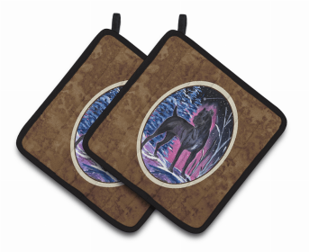Cane Corso Starry Night Pair of Potholders