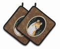 Collie - Smooth - Starry Night Pair of Potholders