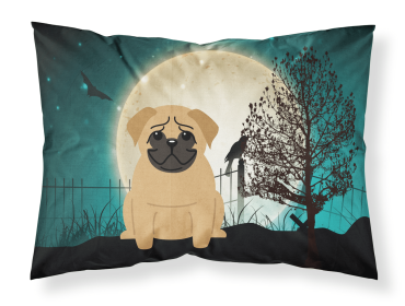 Pug - Brown - Halloween Scary Standard Pillowcase