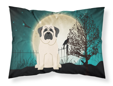 Mastiff - White - Halloween Scary Standard Pillowcase