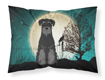 Schnauzer - Standard - Black - Halloween Scary Standard Pillowcase