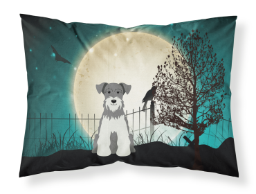 Miniature Schnauzer - Salt and Pepper - Halloween Scary Standard Pillowcase