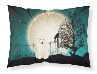 Poodle - White - Halloween Scary Standard Pillowcase