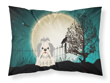 Shih Tzu - Silver and White - Halloween Scary Standard Pillowcase