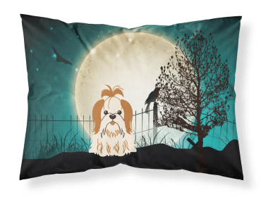 Shih Tzu - Red and White - Halloween Scary Standard Pillowcase