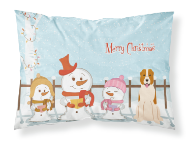 Central Asian Shepherd Merry Christmas Carolers Standard Pillowcase