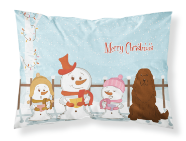 Caucasian Shepherd Merry Christmas Carolers Standard Pillowcase