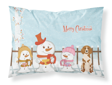 Brittany Merry Christmas Carolers Standard Pillowcase