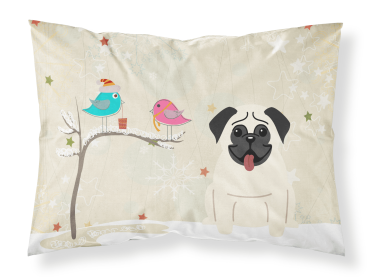 Pug - Cream - Christmas Presents between Friends Standard Pillowcase