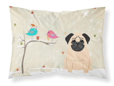 Pug - Fawn - Christmas Presents between Friends Standard Pillowcase