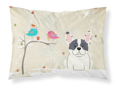 French Bulldog - Piebald - Christmas Presents between Friends Standard Pillowcase
