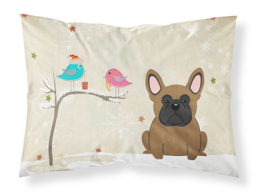French Bulldog - Brown - Christmas Presents between Friends Standard Pillowcase