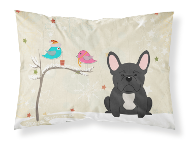 French Bulldog - Black - Christmas Presents between Friends Standard Pillowcase