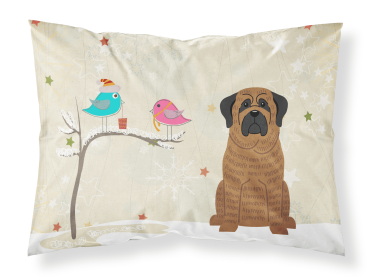 Mastiff - Brindle - Christmas Presents between Friends Standard Pillowcase