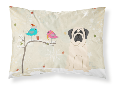 Mastiff - White - Christmas Presents between Friends Standard Pillowcase