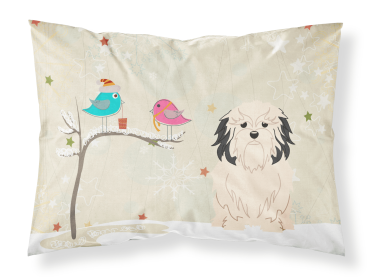 Lowchen Christmas Presents between Friends Standard Pillowcase
