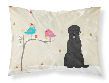 Black Russian Terrier Christmas Presents between Friends Standard Pillowcase